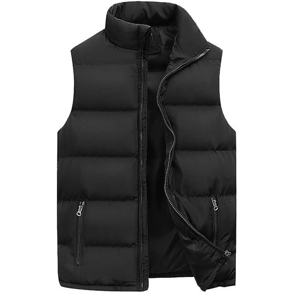 Ymosrh Puffer Vest, Quilted Winter Vest Thicken Sleeveless Jacket